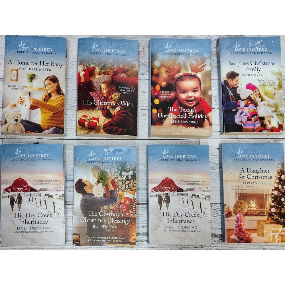 Love Inspired Inspirational Romance Harlequin Romance Novels! Set of 8!
